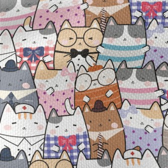 Cute Cartoon Cat Waterproof Canvas