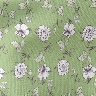 Pretty Flowers And Leaves Waterproof Canvas