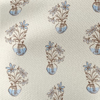 Simple Sketch Vase Waterproof Canvas