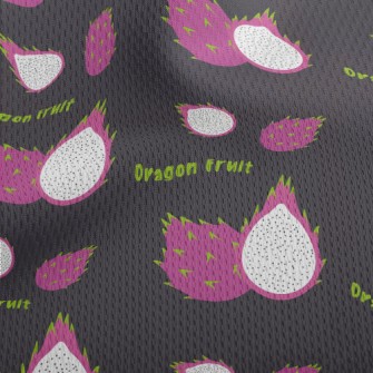 Help Digestion Dragon Fruit Athletic Mesh Flat Back