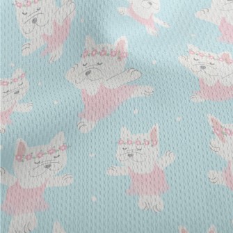 Ballet French Bulldog Athletic Mesh Flat Back