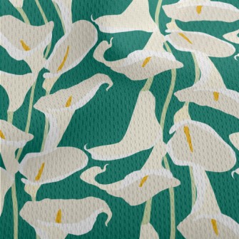 Beautiful Perfumed Calla Lily Athletic Mesh Flat Back