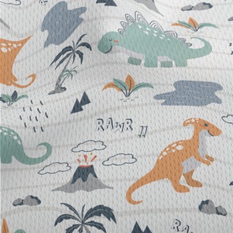 Passionate Dinosaur Island Athletic Mesh Flat Back