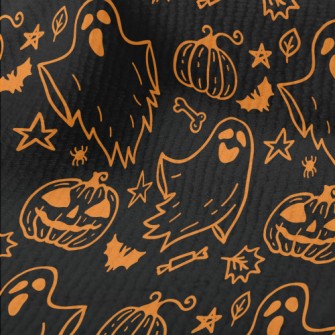 Halloween Ghost Pumpkin Terry