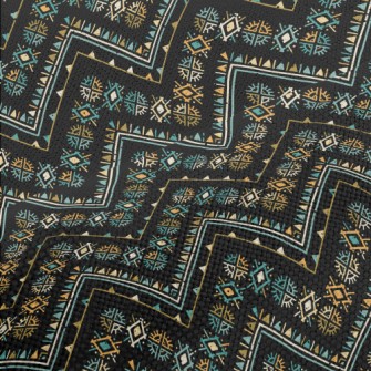 Geometric Patchwork Ethnic Performance Linen