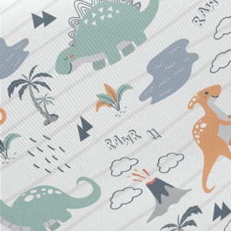 Passionate Dinosaur Island Twill