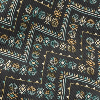 Geometric Patchwork Ethnic Standard Corduroy