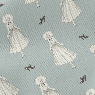 Elegant Noble Lady Standard Corduroy