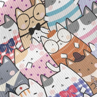 Cute Cartoon Cat Standard Corduroy