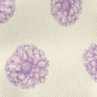 Soft Coil Flowers Standard Corduroy