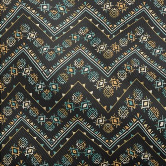Geometric Patchwork Ethnic Dobby