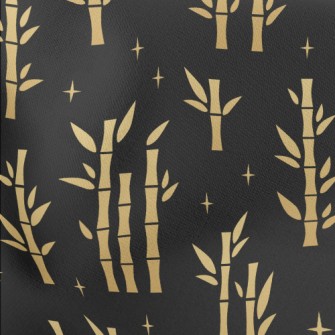 Shiny Golden Bamboo Stretch Ponte