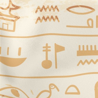 Egyptian Civilization Murals Stretch Ponte