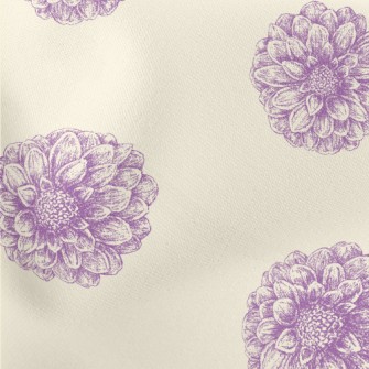 Soft Coil Flowers Stretch Ponte