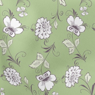 Pretty Flowers And Leaves Stretch Ponte