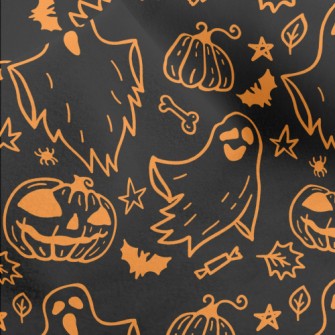 Halloween Ghost Pumpkin Micro Fleece