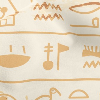 Egyptian Civilization Murals Micro Fleece
