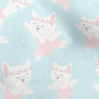 Ballet French Bulldog Micro Fleece