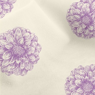 Soft Coil Flowers Micro Fleece