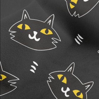 Black Cat With Bad Intentions Micro Fleece