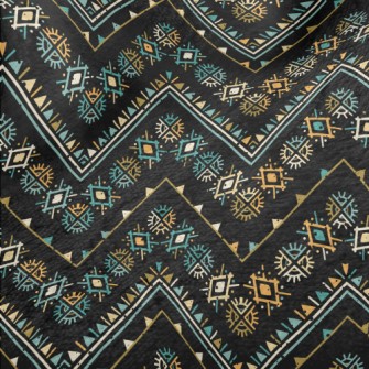 Geometric Patchwork Ethnic Minky