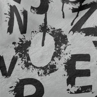 Ink Splash English Text Minky