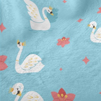 Elegant Swan Queen Minky