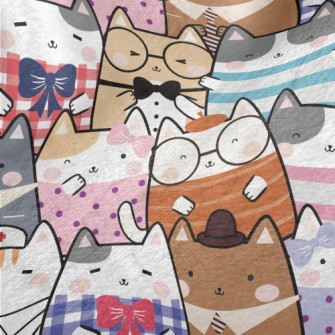 Cute Cartoon Cat Minky