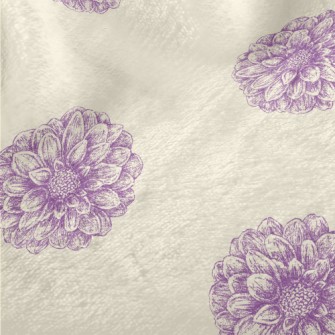 Soft Coil Flowers Minky