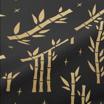Shiny Golden Bamboo Piqué