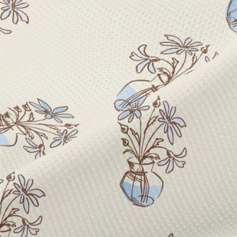 Simple Sketch Vase Piqué