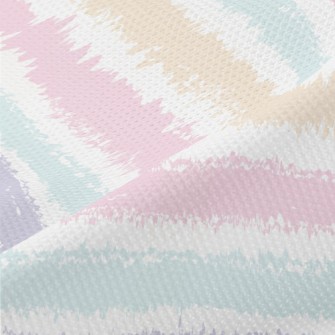 Irregular Watercolor Stripes Piqué