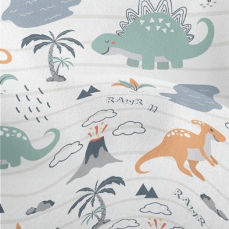 Passionate Dinosaur Island Lightweight Performance Linen