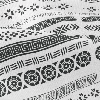 Black And White Geometric Ethn Modern Jersey