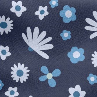 Full Of Cool Flowers Jersey Backed Fleece