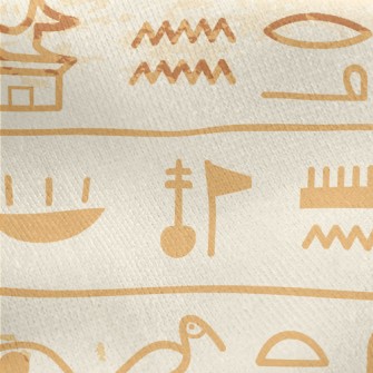 Egyptian Civilization Murals Jersey Backed Fleece