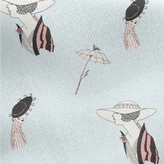 Noble And Elegant Lady Jersey Backed Fleece