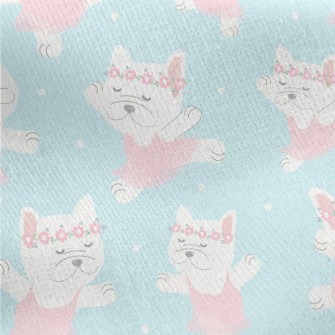 Ballet French Bulldog Jersey Backed Fleece