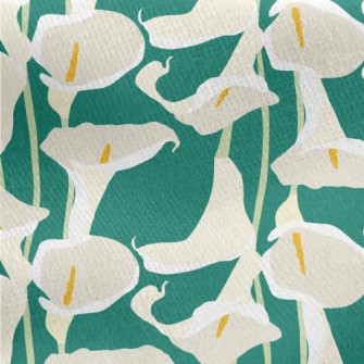 Beautiful Perfumed Calla Lily Jersey Backed Fleece