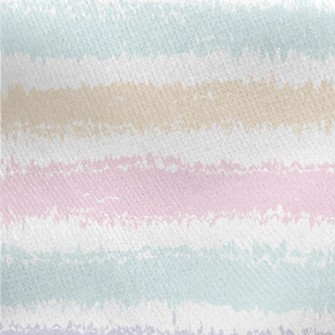 Irregular Watercolor Stripes Jersey Backed Fleece