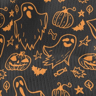 Halloween Ghost Pumpkin Stretch Jersey