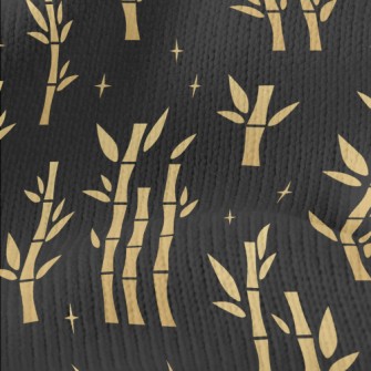 Shiny Golden Bamboo Stretch Jersey