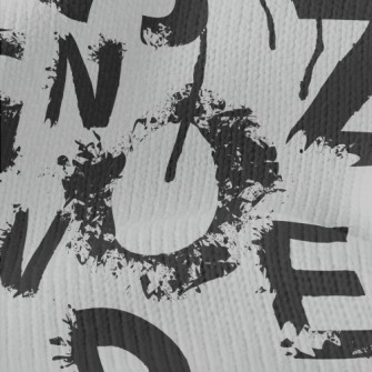 Ink Splash English Text Stretch Jersey