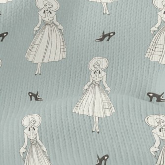 Elegant Noble Lady Stretch Jersey
