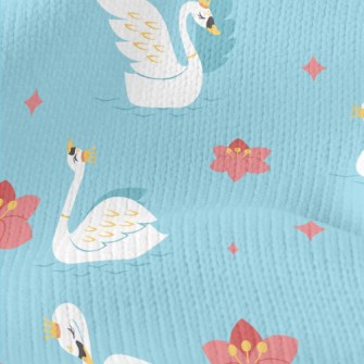 Elegant Swan Queen Stretch Jersey