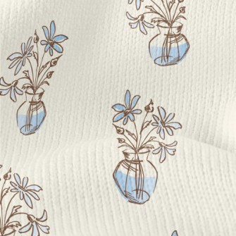 Simple Sketch Vase Stretch Jersey