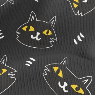 Black Cat With Bad Intentions Stretch Jersey