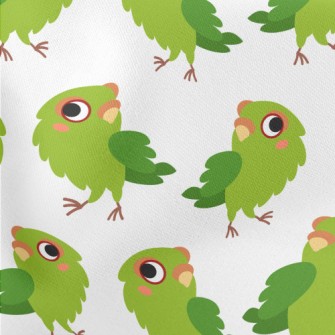 Shaking Head Parrot Lightweight Cotton Poplin