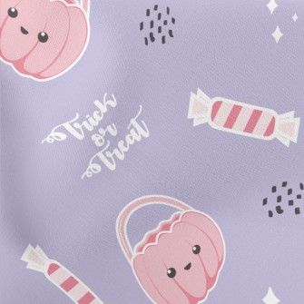 Cute Pumpkin Candy Bucket Lightweight Cotton Poplin