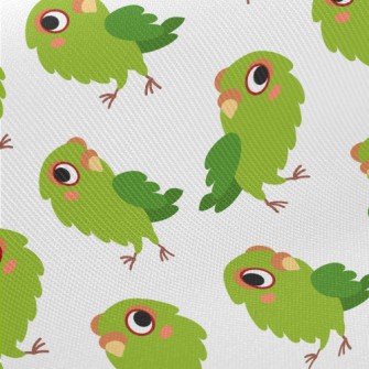 Shaking Head Parrot Midweight Cotton Poplin